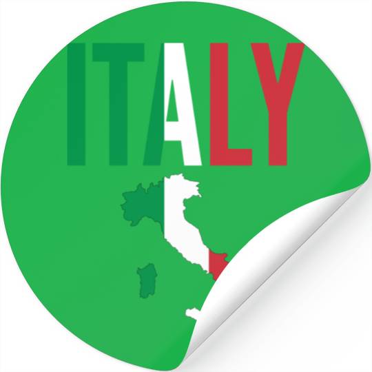 Italian Gift - Italy Map Country Stickers
