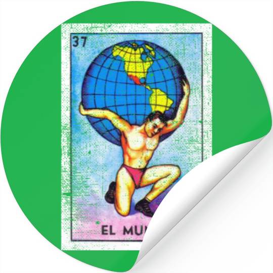 El Mundo Mexican Loteria Bingo Card Stickers