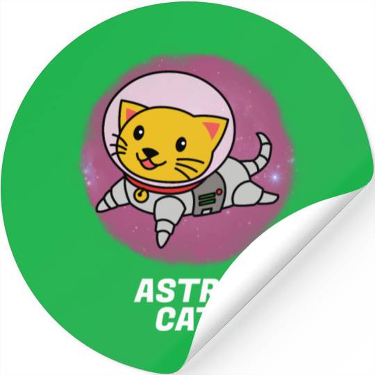 Astro Cat Stickers