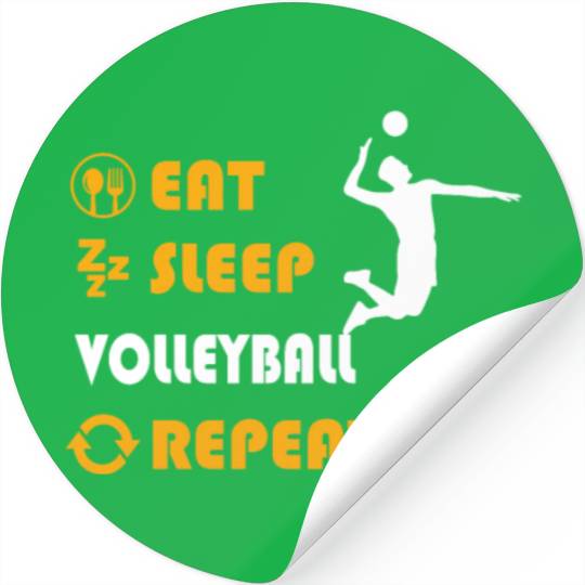 Volleyball - present for men and women Stickers