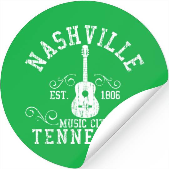 Nashville Tennessee - Country Music City Gift Stickers