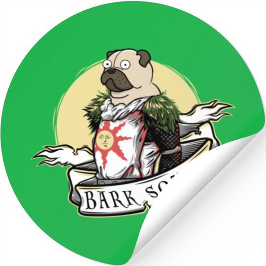Bark Souls Stickers - Pug Solaire - Dark Souls