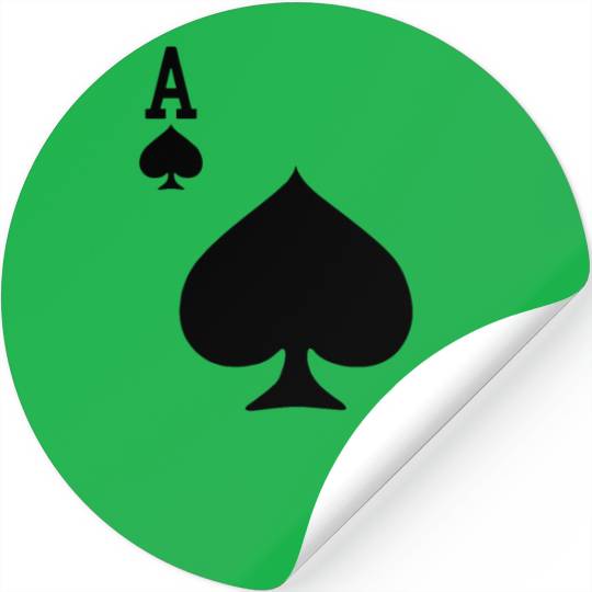 Ace of Spades Playing Card Halloween Costume baseb Stickers