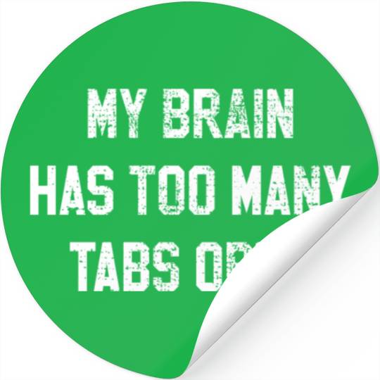 Confused thoughts Overloaded computer science Stickers