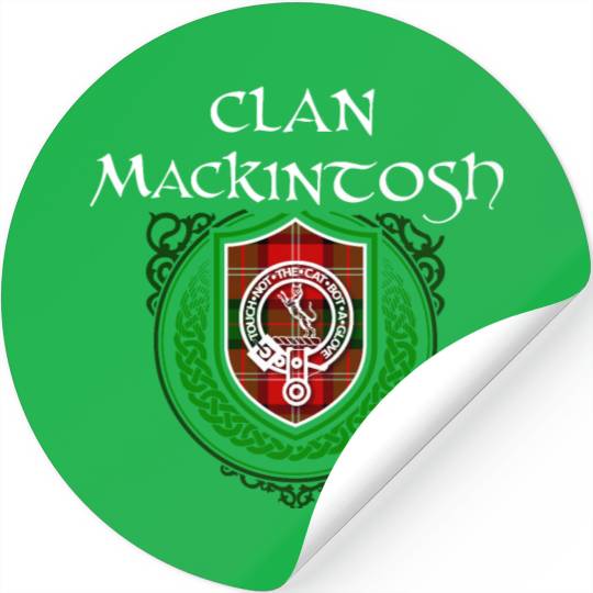Mackintosh Surname Scottish Clan Tartan Crest Stickers
