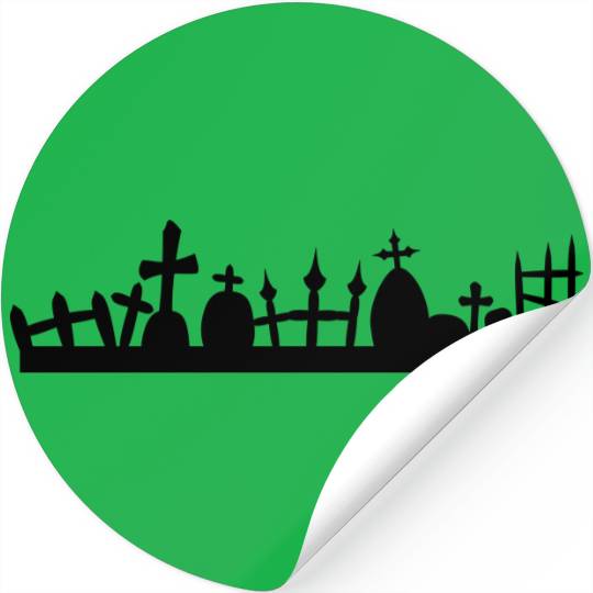 Graveyard Cemetery Stickers