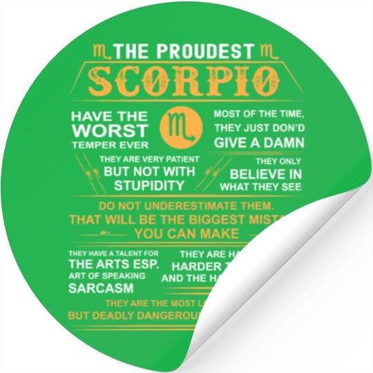 Scorpio zodiac Stickers