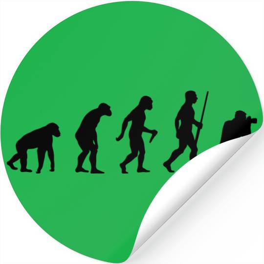 Photographer Evolution Stickers
