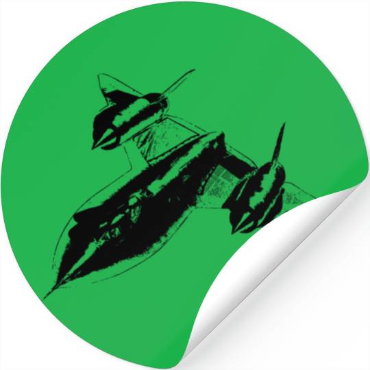 Airplane SR-71 Blackbird black Stickers