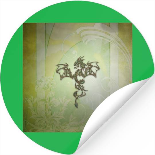 Awesome chinese dragon green colors Stickers