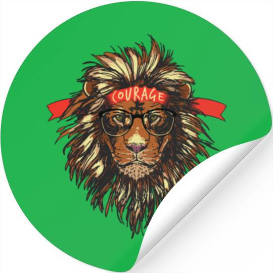 cool lion Stickers