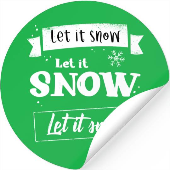 Let It Snow Stickers