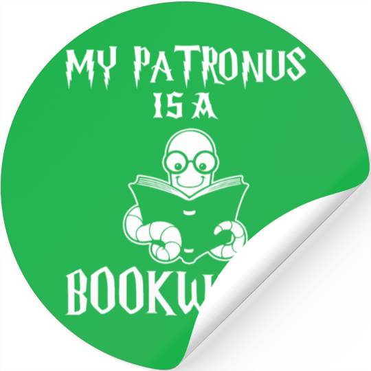 My Patronus Is A Bookworm Stickers