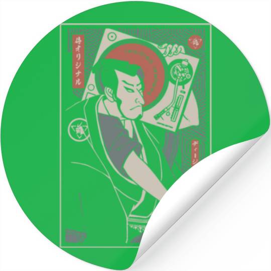 samurai original country tranditional japanese Stickers