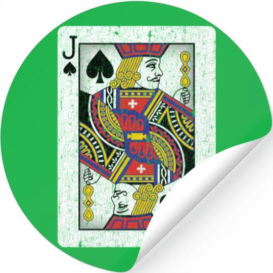 jack of spades playing card Stickers
