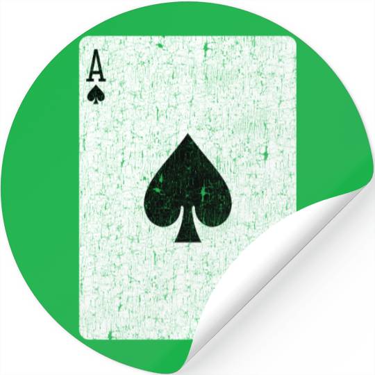 ace of spades playing card Stickers