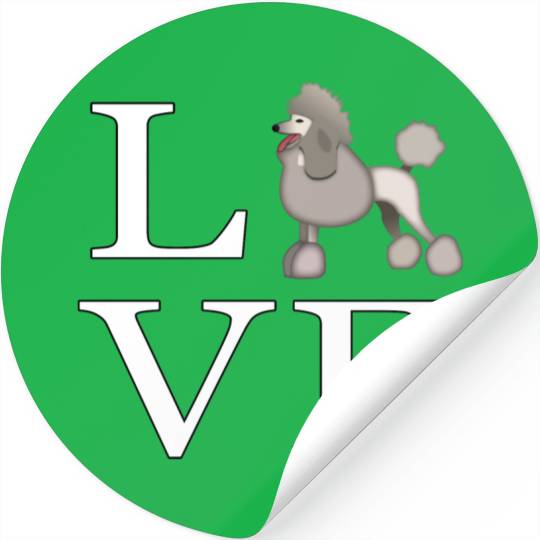 Love Dogs Poodle Dog _emoji icon smiley emoticon Stickers