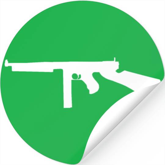 Thompson submachine gun gift Stickers