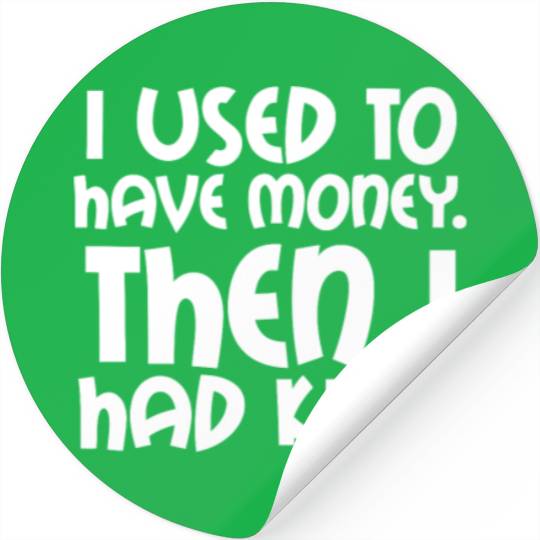 Funny Fathers Day Skint Dad Stickers