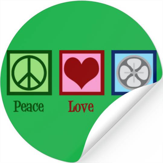 Peace Love HVAC Stickers