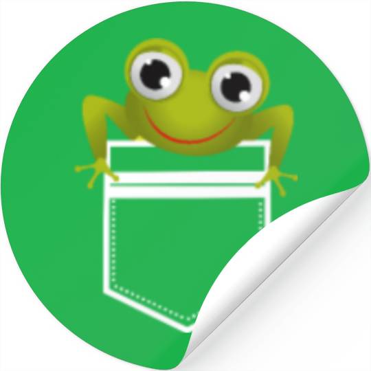 Cute Pocket Frog Toad Amphibian Animal Gift Stickers