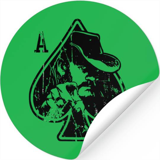 Distressed Ace Of Spades Graphic Stickers