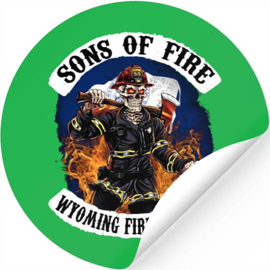 sons of fire wyoming firefighter Stickers
