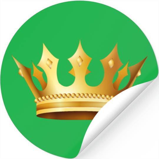 King prince monarch VIP golden crown gold image Stickers