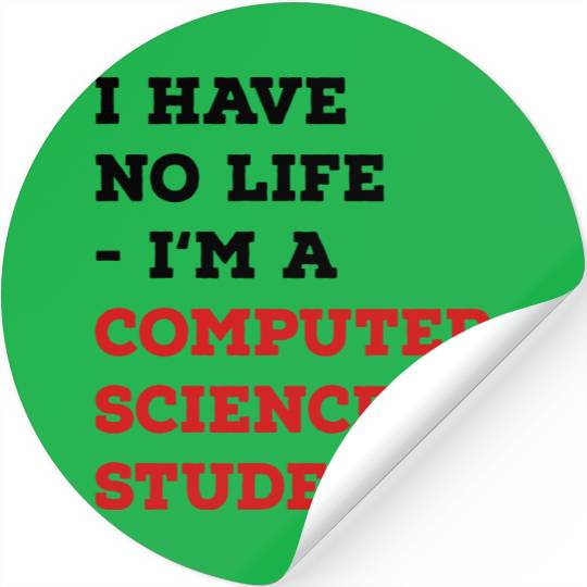 computer science student Stickers