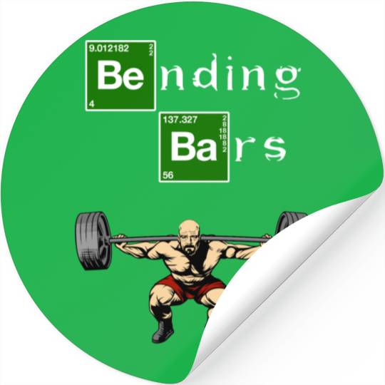 Bending Bars Walter White Gym Motivation Stickers