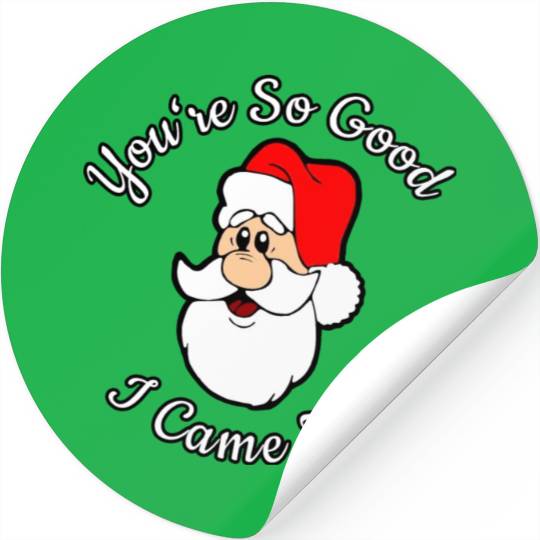 Adult Humor Naughty Dirty Santa Christmas Gift Stickers