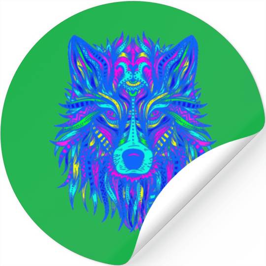 Wolf EDM Stickers