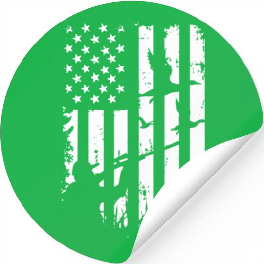 USA Duck Hunting American Hunters Hunt Gifts Stickers