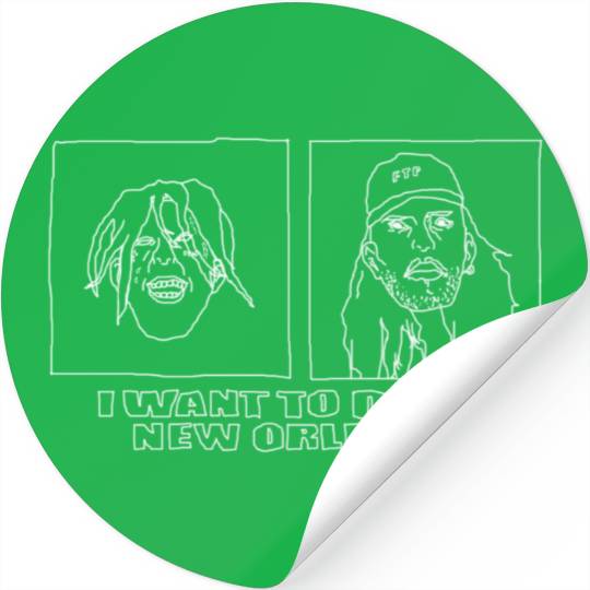 Suicide boys simple art Stickers