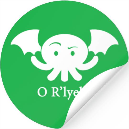 Cthulhu O R lyeh Lovecraft Humor Men s Women s or Stickers