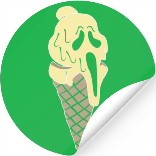 I Scream Ice Funny Stickers