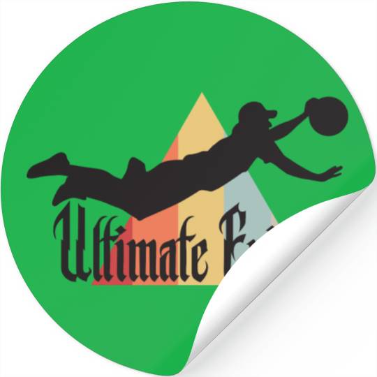 Ultimate Frisbee Layout Stickers
