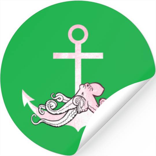 Tired octopus Stickers