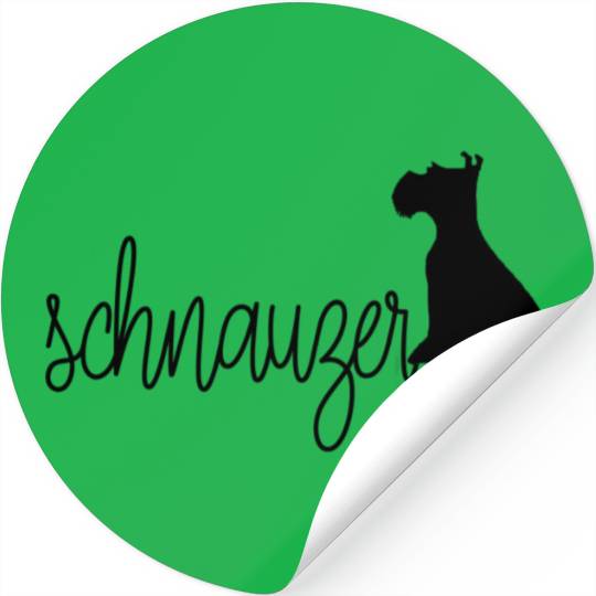 schnauzer dad Stickers