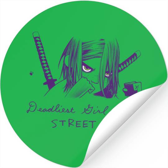 Deadliest Girl Alive STREET ANGEL Stickers