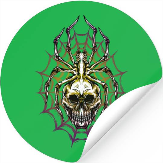 Skull Spider Stickers