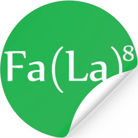 Fa La La Formula Stickers Christmas Funny Holiday Par