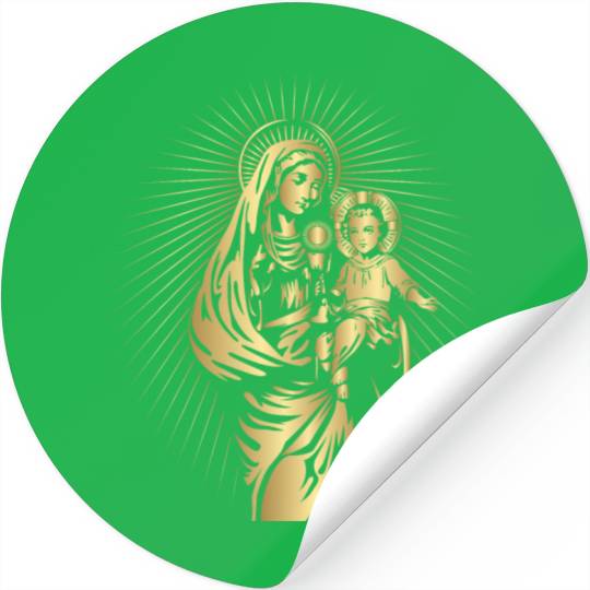 BLESSED VIRGIN MARY AND BABY JESUS Stickers