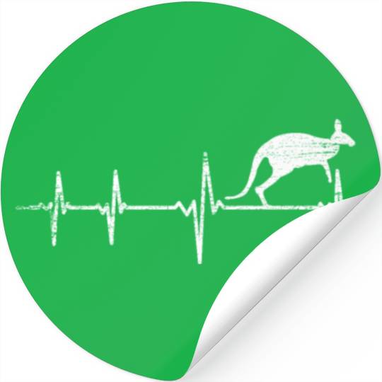 Kangaroo Heartbeat Stickers