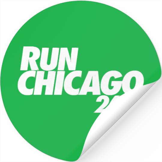 run chicago Stickers