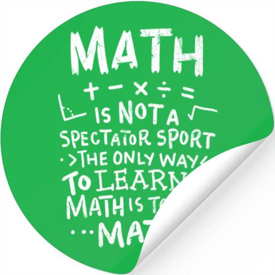 Math Teacher Stickers