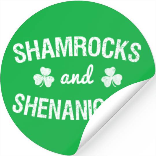 Shamrocks and Shenanigans St. Patrick's Day Stickers
