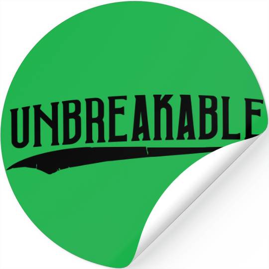 unbreakable gym training hard best sticker patch Stickers
