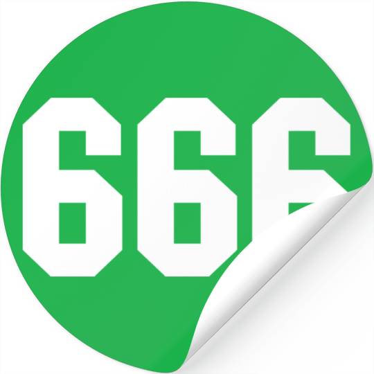 The Devil Number Stickers
