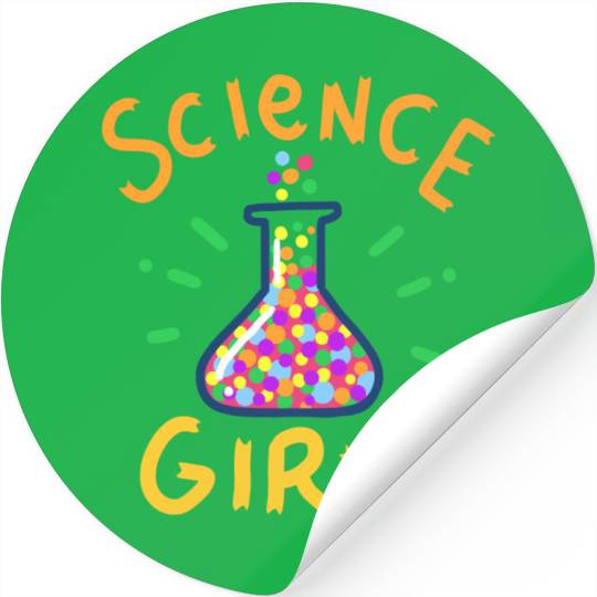 Science Girl Scientist Teacher Chemistry Stickers